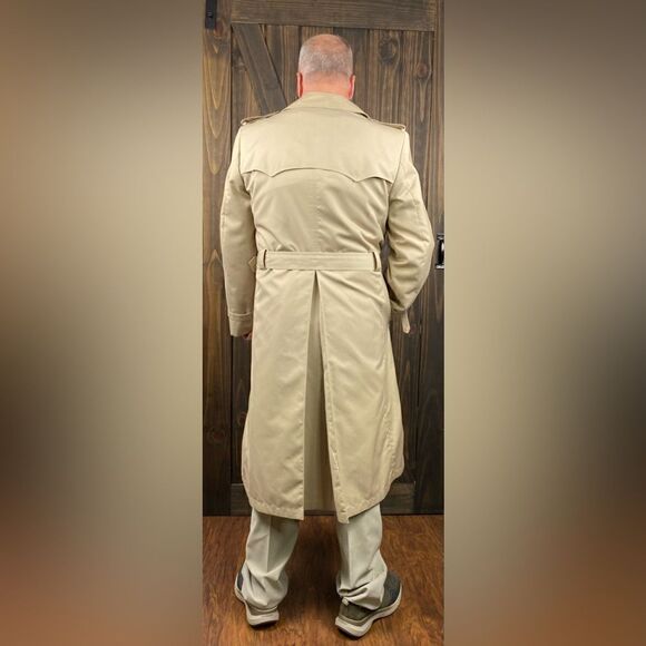 Men's Christian Dior Tan Trench Coat Size 40L - Picture 3 of 15